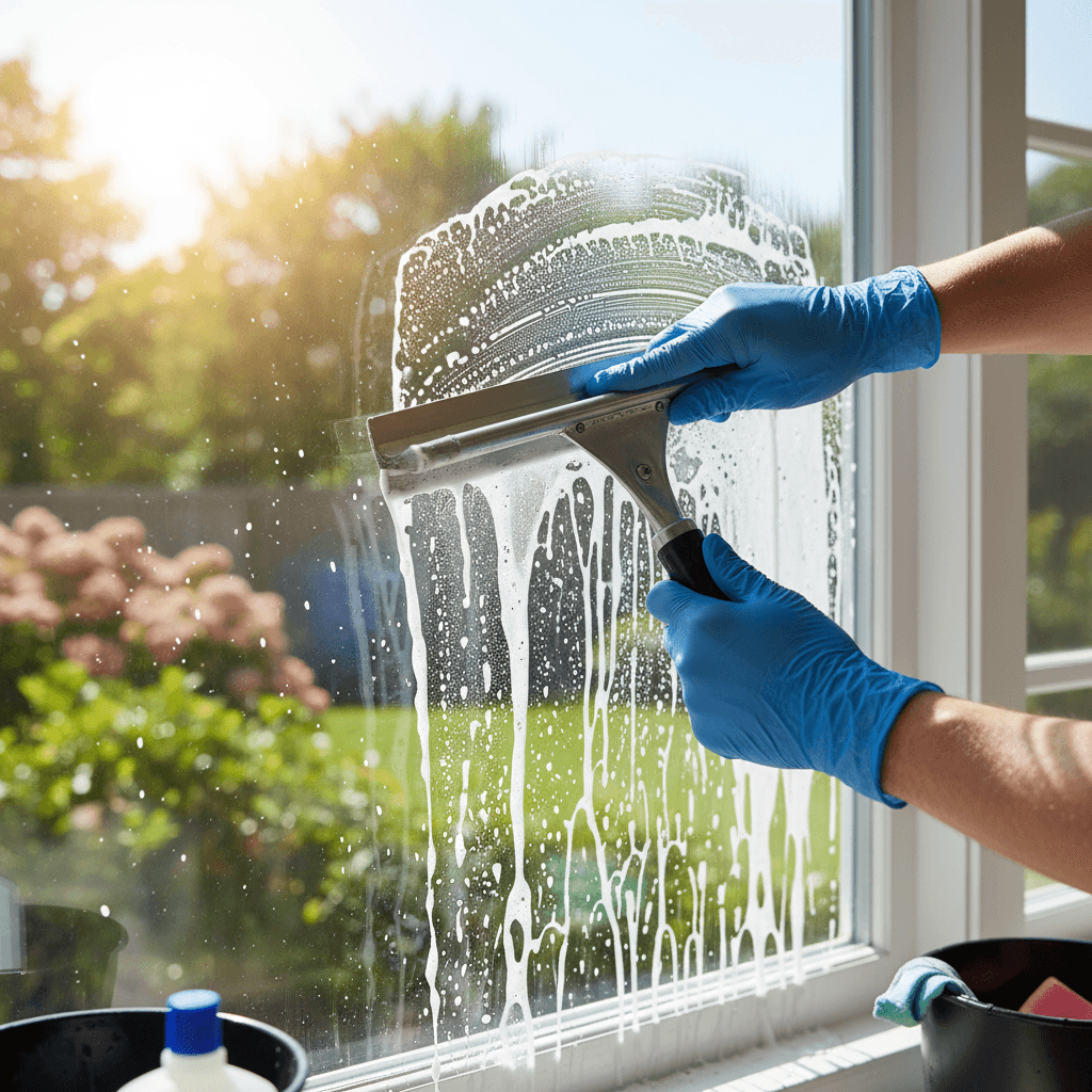 Professional window and glass cleaning